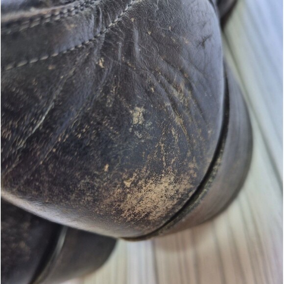 Tony Lama Vintage Cowboy Boots 6214 Men\'s 6D Wingtip Snakeskin Toe Brown Leather main image 4